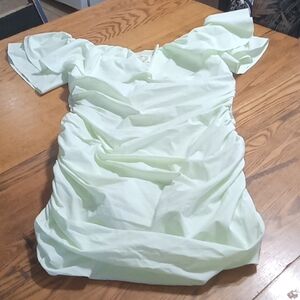 MAEVE ANTHROPOLOGIE NEW 14 Womens Dress LIGHT GREEN GUACAMOLE Party Cocktail